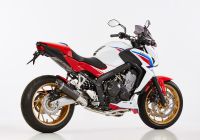 Street GP Komplettanlage Super Short Auspuff für: HONDA CBR650F RC74, CB650F RC75