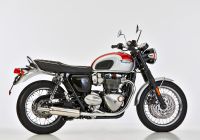 Retro Classic Slip on Ersatzdämpfer - silber Auspuff für: TRIUMPH Bonneville T100 DB01, Bonneville T100 Black DB01