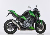 SP slip on exhaust super short - silver for: KAWASAKI Z900 ZR900B/D