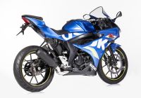 GP Series complete exhaust system super short - matt black for: SUZUKI GSX-S 125 WDL0, GSX-R 125 WDL0