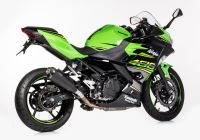 DSX-7 Slip on Ersatzdämpfer Super Short - schwarz-matt Auspuff für: KAWASAKI Z400 ER400D, Ninja 400 EX400G