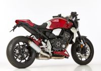 TEC One slip on exhaust super short - silver for: HONDA CB1000R SC80