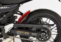 Hinterradabdeckung mit Alu Kettenschutz - grün/schwarz Kotflügel für: KAWASAKI Z900 RS ZR900C