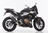 Rac 1 Slip on Ersatzdämpfer Auspuff für: HONDA CB500X PC59, CBR500R PC57