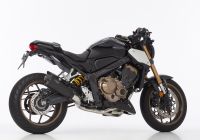 DSX-7 complete exhaust system super short - matt black for: HONDA CBR650R RH01, CB650R RH02