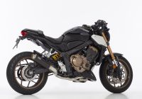 TEC One Komplettanlage Super Short - schwarz Auspuff für: HONDA CBR650R RH01, CB650R RH02