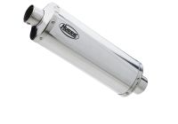 Rac 1 slip on exhaust - silver for: KTM 790 Adventure, 790 Adventure R