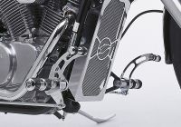 Round Style Fußrastenanlage - silber für: HONDA VT 600 C Shadow PC21