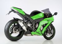 Supersport slip on exhaust super short - silver for: KAWASAKI ZX-10R ZXT00J