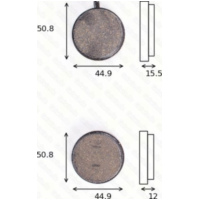 Bremsklötze Scheibenbremsbeläge MCB 014 mit ABE