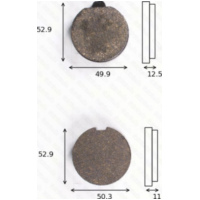 Bremsklötze Scheibenbremsbeläge MCB 070 mit ABE