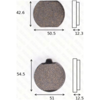 Bremsklötze Scheibenbremsbeläge MCB 079 mit ABE