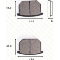 Bremsklötze Scheibenbremsbeläge MCB 501 mit ABE