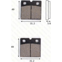 Bremsklötze Scheibenbremsbeläge MCB 508 mit ABE