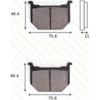 Bremsklötze Scheibenbremsbeläge MCB 509 mit ABE
