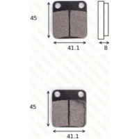 Bremsklötze Scheibenbremsbeläge MCB 510 mit ABE