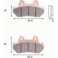 disk brake pads MCB 512 ABE approved