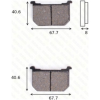 Bremsklötze Scheibenbremsbeläge MCB 515 mit ABE