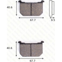 Bremsklötze Scheibenbremsbeläge MCB 516 mit ABE