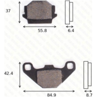 Bremsklötze Scheibenbremsbeläge MCB 517 mit ABE