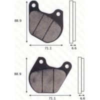 disk brake pads MCB 518 ABE approved