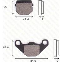 Bremsklötze Scheibenbremsbeläge MCB 519 SR ohne ABE