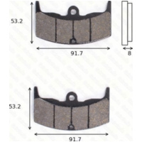 Bremsklötze Scheibenbremsbeläge MCB 526 mit ABE