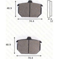 Disc brake pads MCB 527 homologated