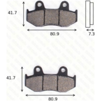 Bremsklötze Scheibenbremsbeläge MCB 534 SI mit ABE