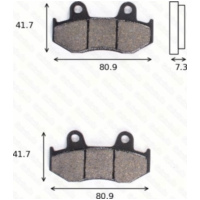 Disc brake pads MCB 534 SRM homologated