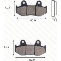 Bremsklötze Scheibenbremsbeläge MCB 534 mit ABE