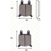 disk brake pads MCB 536 ABE approved