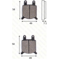 Bremsklötze Scheibenbremsbeläge MCB 536 mit ABE