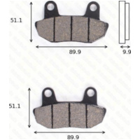 Bremsklötze Scheibenbremsbeläge MCB 537 mit ABE