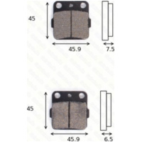 Bremsklötze Scheibenbremsbeläge MCB 538 SI mit ABE