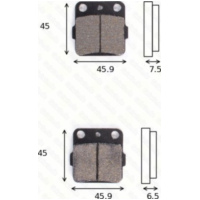 disk brake pads MCB 538 ABE approved