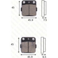 Bremsklötze Scheibenbremsbeläge MCB 538 mit ABE