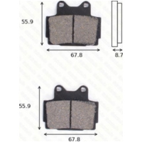 Bremsklötze Scheibenbremsbeläge MCB 541 SH mit ABE