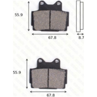 Bremsklötze Scheibenbremsbeläge MCB 541 mit ABE