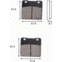 disk brake pads MCB 542 ABE approved