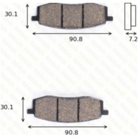 Bremsklötze Scheibenbremsbeläge MCB 549 SI mit ABE