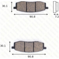 Bremsklötze Scheibenbremsbeläge MCB 549 mit ABE