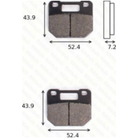 Bremsklötze Scheibenbremsbeläge MCB 556 mit ABE