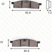 Bremsklötze Scheibenbremsbeläge MCB 558 SI mit ABE