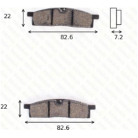 Bremsklötze Scheibenbremsbeläge MCB 558 mit ABE