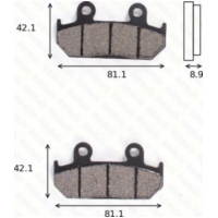 disk brake pads MCB 562 ABE approved