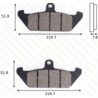 Bremsklötze Scheibenbremsbeläge MCB 563 mit ABE