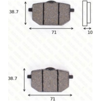 Bremsklötze Scheibenbremsbeläge MCB 568 SV mit ABE