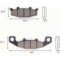 Bremsklötze Scheibenbremsbeläge MCB 569 SV mit ABE