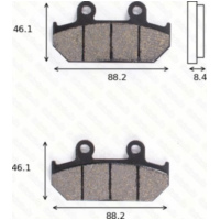 Bremsklötze Scheibenbremsbeläge MCB 571 SV mit ABE